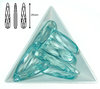 Gota acrilica facetada - 35x09x05mm - Aquamarine - 09 (2 Uds.)