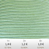 Textil - Soutache-Poliester - 3mm - Chrysolite Opal (2 metros)