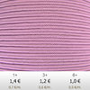 Textil - Soutache-Poliester - 3mm - Rose Water Opal (2 metros)