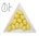 Gota acrílica lisa (agujero ciego) - 14x10mm - Satin Pollen - 21 (2 Uds.)