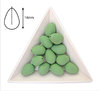 Gota acrílica lisa (agujero ciego) - 14x10mm - Satin Arsenic Green - 26 (2 Uds.)