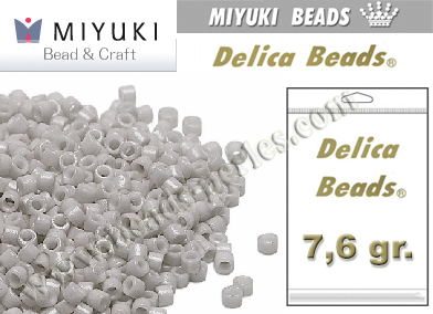 DB1139 - Miyuki - Delica - 11/0 - Opaque Ghost Grey (bolsa de 7,6 gr.)