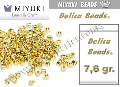 DB1832 - Miyuki - Delica - 11/0 - DURACOAT Galvanized Gold (bolsa de 7,6 gr.)