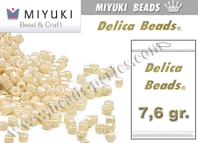 DB1490 - Miyuki - Delica - 11/0 - Opaque Bisque White (bolsa de 7,6 gr.)