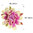 Aplique - Coser o pegar - 3cm (aprox.) - Flor de Tela "Cocoon" - Azalia - 086 (1 Uds.)