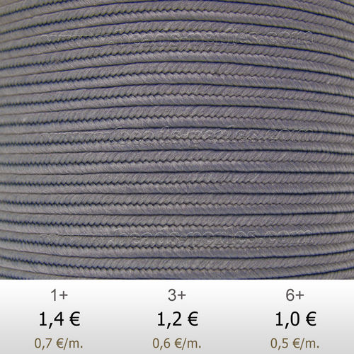Textil - Soutache-Poliester - 3mm - Old Lavender (2 metros)