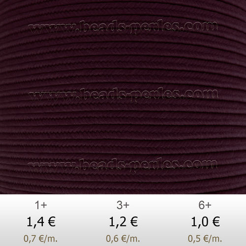 Textil - Soutache-Poliester - 3mm - Twilight Lavender (2 metros)