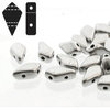 Cristal Checo - Kite Beads - 9x5mm - Silver Satin (5 gr.)