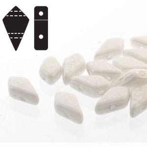 Cristal Checo - Kite Beads - 9x5mm - Pearl White (5 gr.)