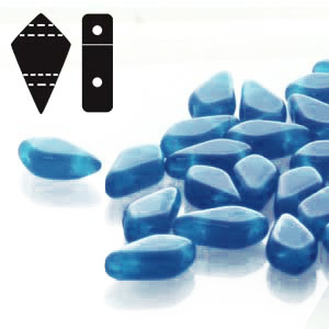 Cristal Checo - Kite Beads - 9x5mm - Capri Blue (5 gr.)
