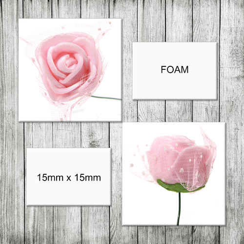 Aplique - Coser o pegar - 1,5cm (aprox.) - Flor de Foam - Piggy - 092 (1 Uds.)