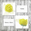 Aplique - Coser o pegar - 1,5cm (aprox.) - Flor de Foam - Lemon - 096 (1 Uds.)