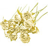 Aplique - Coser o pegar - 2cm (aprox.) - Flor de Tela "Sfumato" - Ivory - 105 (1 Uds.)