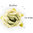 Aplique - Coser o pegar - 2cm (aprox.) - Flor de Tela "Sfumato" - Ivory - 105 (1 Uds.)