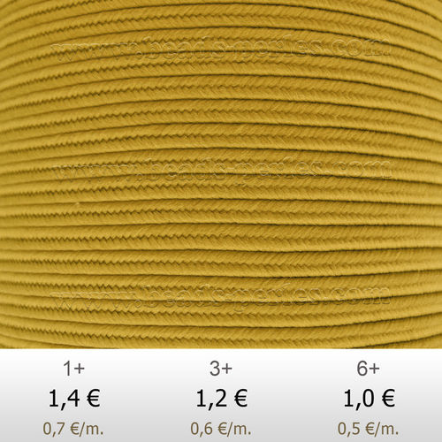 Textil - Soutache-Poliester - 3mm - Curry (2 metros)