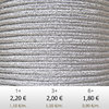 Textil - Soutache Metalizado - 3mm - Argento (2 metros)