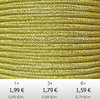 Textil - Soutache Metalizado - 3mm - Oro (2 metros)