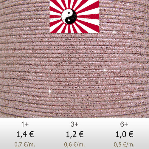 Textil - Soutache HALO Oriente - 3mm - Halo Candyfloss (2 metros)