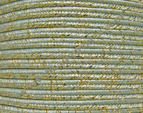 Textil - Soutache METALLICUM - 3mm - Aurum Ancient Turquoise (2 metros)
