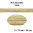 Alambre - French Wire SOFT / Canutillo de bordar BLANDO - 1mm - 3 piezas de 10cm - Color oro paladio