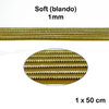 Alambre - French Wire SOFT / Canutillo de bordar BLANDO - 1mm - 1 pieza de 50cm - Color oro antiguo