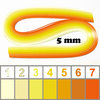 Quilling - Tiras de papel - 5mm - 7 colores / 140 tiras - Tonos naranjas (1 paquete)