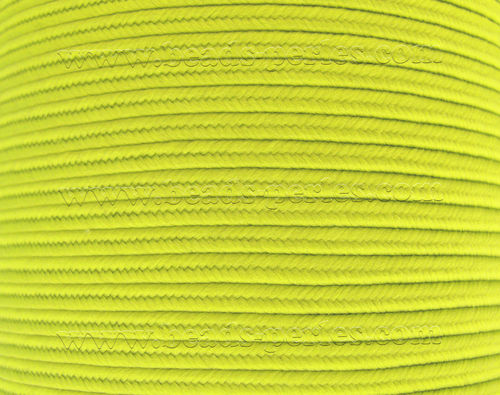 Textil - Soutache-Poliester - 3mm - Limón Neón Flúor (100 metros)