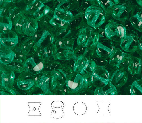 Cristal Checo - Pellet - 4x6mm - Emerald (50 Uds.)