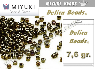 DB0007 - Miyuki - Delica - 11/0 - Metallic Iris Brown (bolsa de 7,6 gr.)