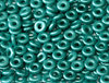 Cristal Checo - O Bead - 2x4mm - Pastel Blue Turquoise (5 gr.)