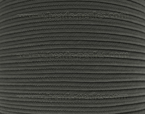 Textil - Soutache-Poliéster - 3mm - Davy's Grey (100 metros)