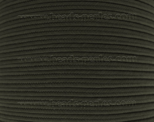 Textil - Soutache-Poliéster - 3mm - Charcoal (100 metros)