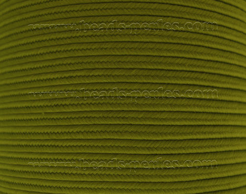 Textil - Soutache-Poliester - 3mm - Olivine (Verde Oliva) (100 metros)
