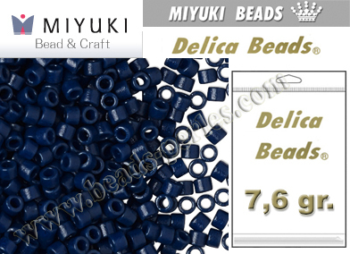 DB2144 - Miyuki - Delica - 11/0 - DURACOAT Opaque Dark Navy Blue (bolsa de 7,6 gr.)