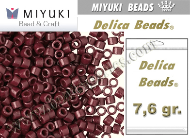 DB2355 - Miyuki - Delica - 11/0 - DURACOAT Opaque Plumberry (bolsa de 7,6 gr.)