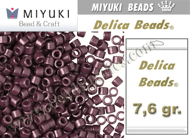 DB2360 - Miyuki - Delica - 11/0 - DURACOAT Opaque Grape (bolsa de 7,6 gr.)