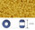 Toho - Rocalla - 11/0 - HYBRID Sueded Gold Topaz (10 gramos)