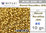RR04202 - Miyuki - Rocalla - 8/0 - DURACOAT Galvanized Gold (10 gramos)
