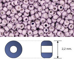 Toho - Rocalla - 11/0 - Matte Galvanized Lavender (10 gramos)