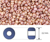 Toho - Rocalla - 11/0 - Marbled Opaque Beige & Pink (10 gramos)