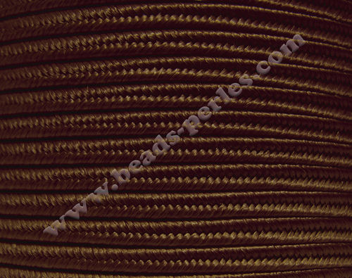 Textil - Soutache-Rayón - 3mm - Dark Brown (Marrón Oscuro) (100 metros)