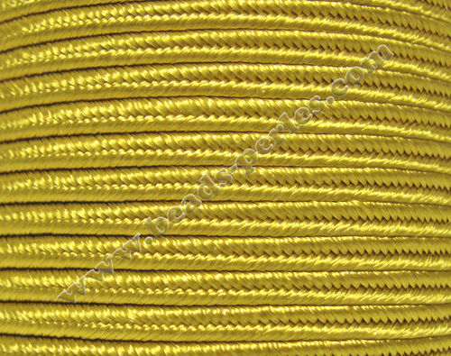 Textil - Soutache-Rayón - 3mm - Yellow Gold (Oro Amarillo) (100 metros)