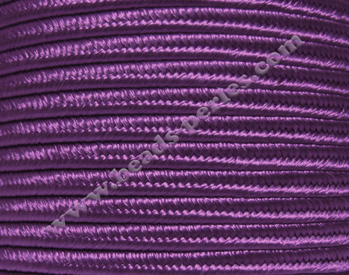 Textil - Soutache-Rayón - 3mm - Dark Purple (Morado Oscuro) (100 metros)