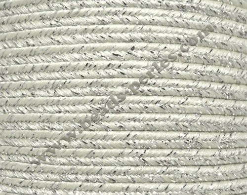 Textil - Soutache METALLICUM - 3mm - Argentum Ivory (100 metros)