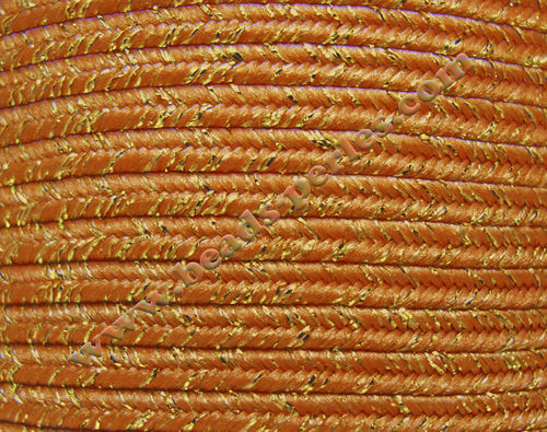 Textil - Soutache METALLICUM - 3mm - Aurum Rust (Herrumbre Aurum) (100 metros)