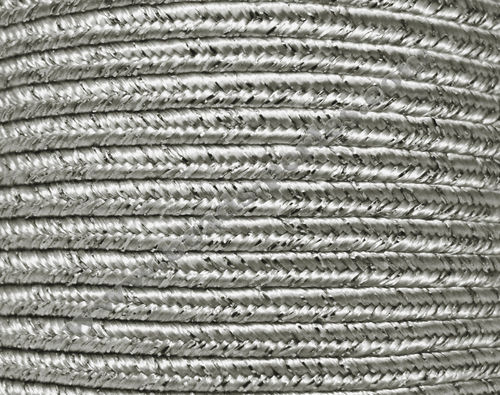 Textil - Soutache METALLICUM - 3mm - Argentum Britannia Silver (100 metros)