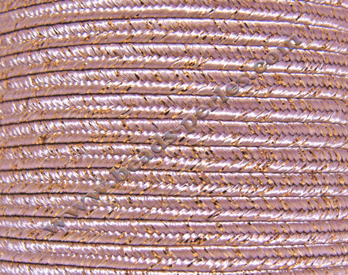 Textil - Soutache METALLICUM - 3mm - Cuprum Pale Lilac (100 metros)