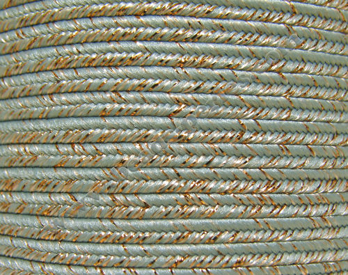 Textil - Soutache METALLICUM - 3mm - Cuprum Ancient Turquoise (100 metros)