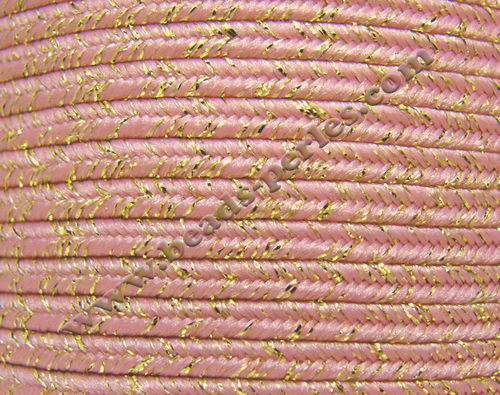 Textil - Soutache METALLICUM - 3mm - Aurum Pink Osiana (100 metros)