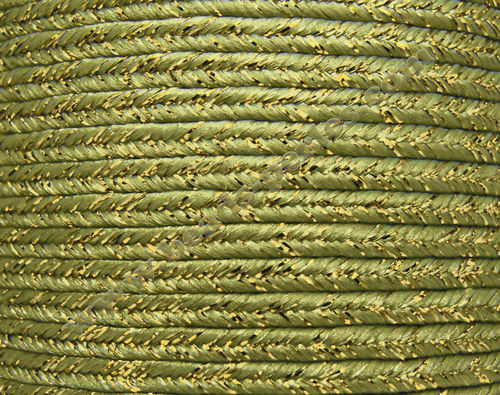 Textil - Soutache METALLICUM - 3mm - Aurum Leaf (Hoja Aurum) (100 metros)